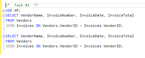 code needed for task #1 step 2