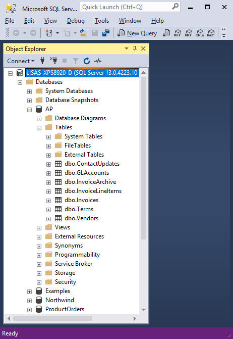 tables within a database