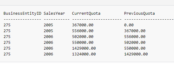 llag result set