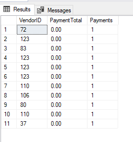rank result set example 2
