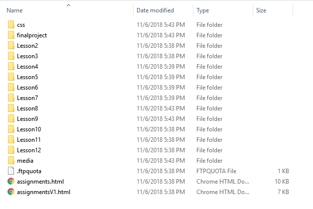 final project file structure