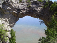 Arch Rock on Mackinac Island