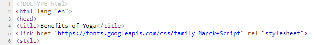 graphic showing the link for google fonts