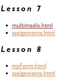 lab assignment links