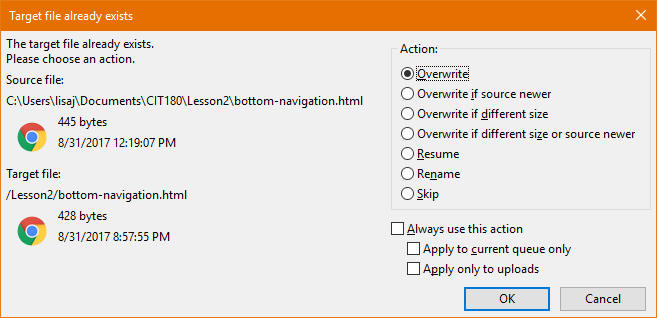 prompt to replace