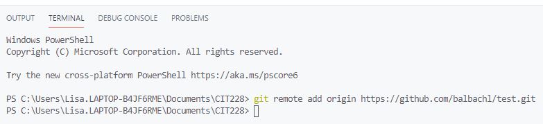 connecting to remote repository
